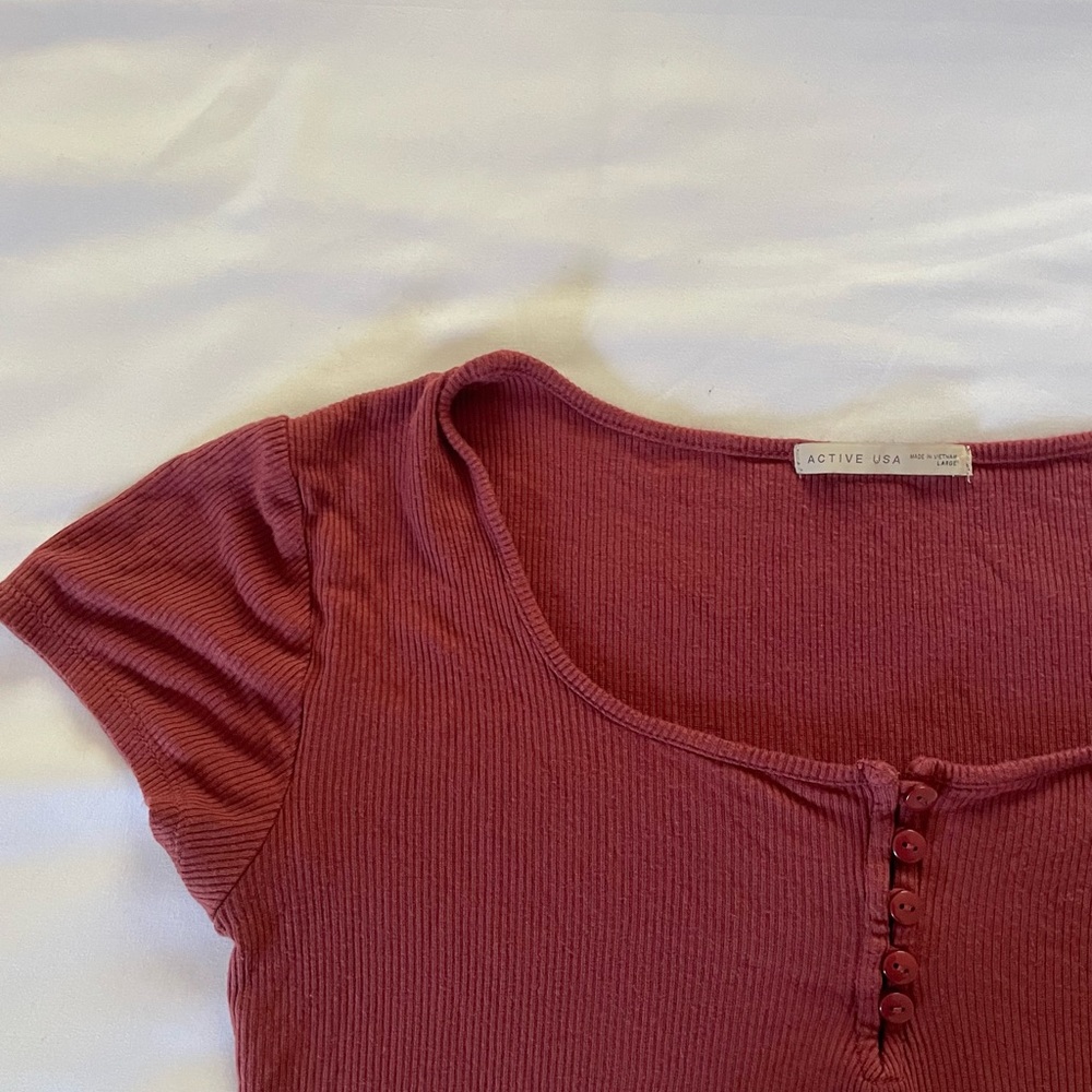 Red Crop Top - Picture 2 of 4